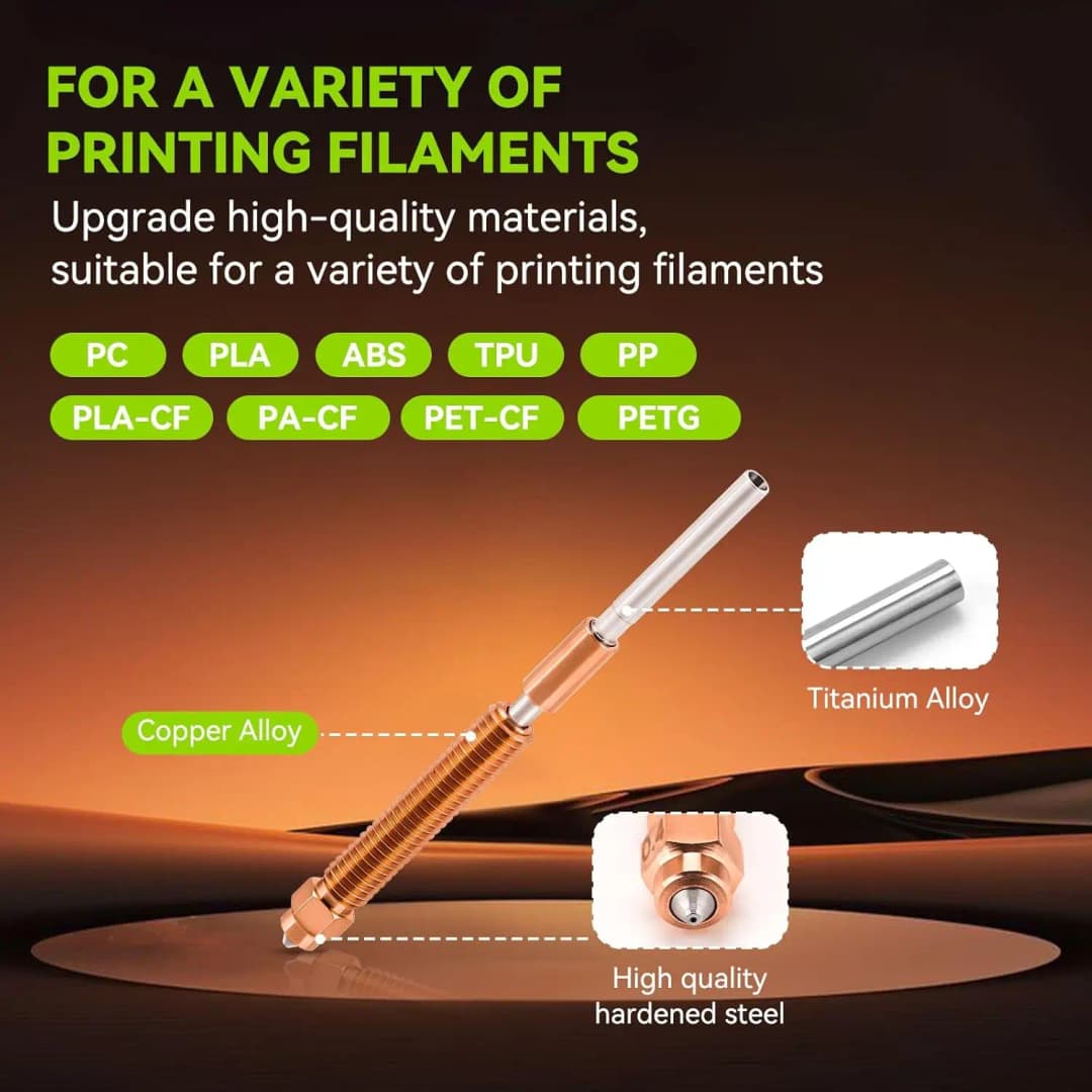 Creality "Unicorn" K2 Plus/K2/ K2 Pro/Hi Combo Quick-Swap Nozzle Kit 0.2/0.4/0.6/0.8mm with  tool All-metal integrated Nozzle - 5