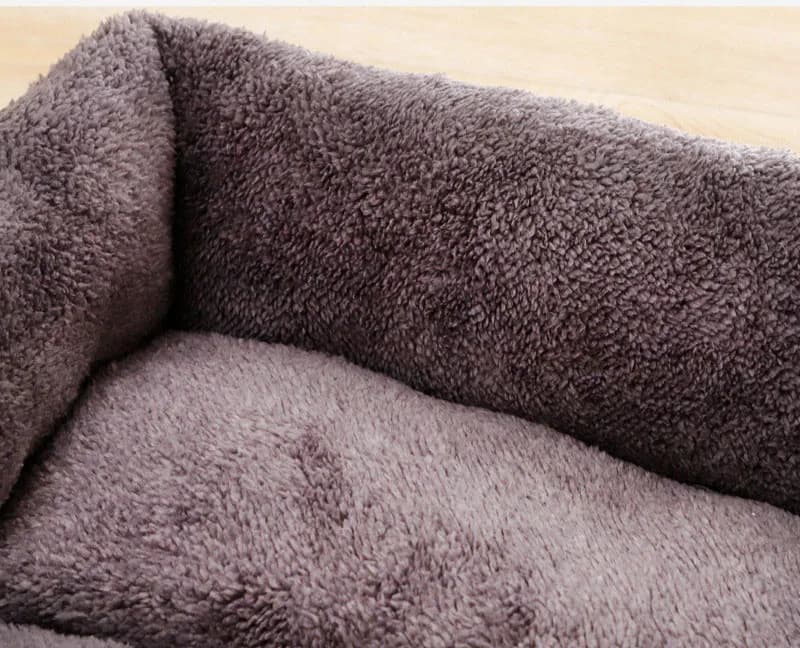 Black Dog Bed Plush Sleeping Bed for Large, Medium and Small Dogs, Non-Slip and Bite-Resistant Pet Sleeping Mat - 2