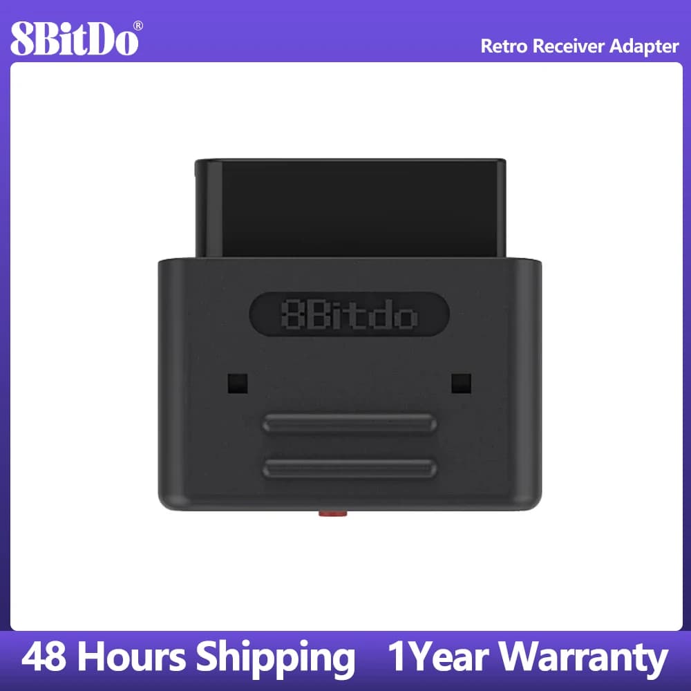 محول بلوتوث 8BitDo Retro Receiver لجهاز SNES SF-C إصدار Snes لجهاز Super Nintendo وSuper Famicom الأصلي لجميع الموديلات