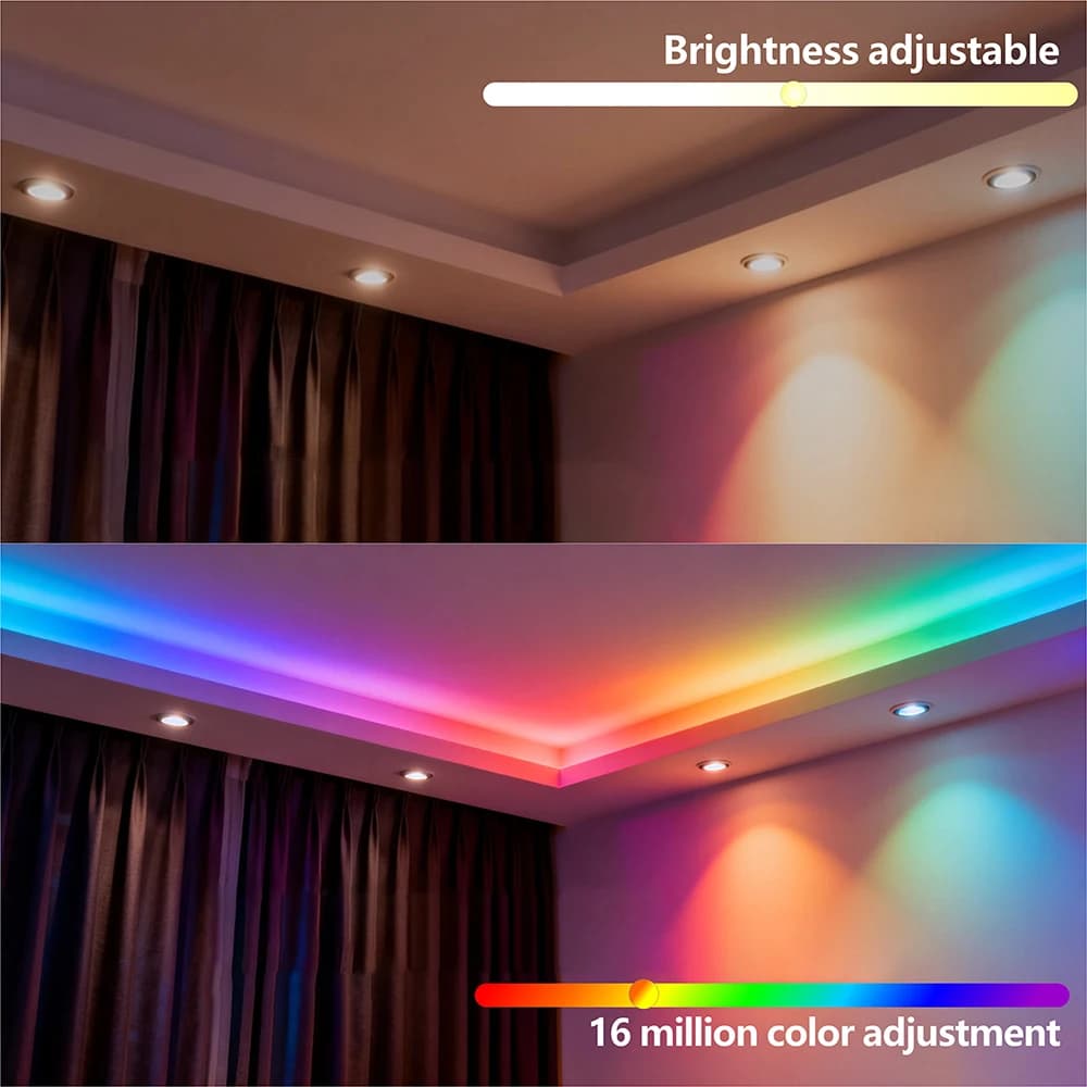 DC5V/12V WS2812B addressable LED strip, 5050 RGB LED strip, WS2812 smart LED light black/ white PCB, waterproof (IP30/IP65/IP67) - 3