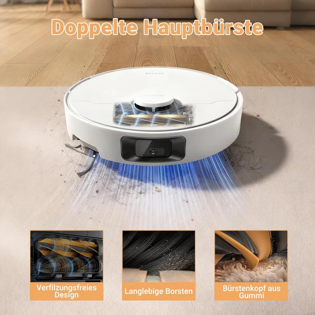 إكسسوارات Dreame D20 Pro Plus / D20 Pro، فرشاة رئيسية، فلتر Hepa، كيس غبار، قطعة قماش للممسحة، قطع غيار بديلة - 5