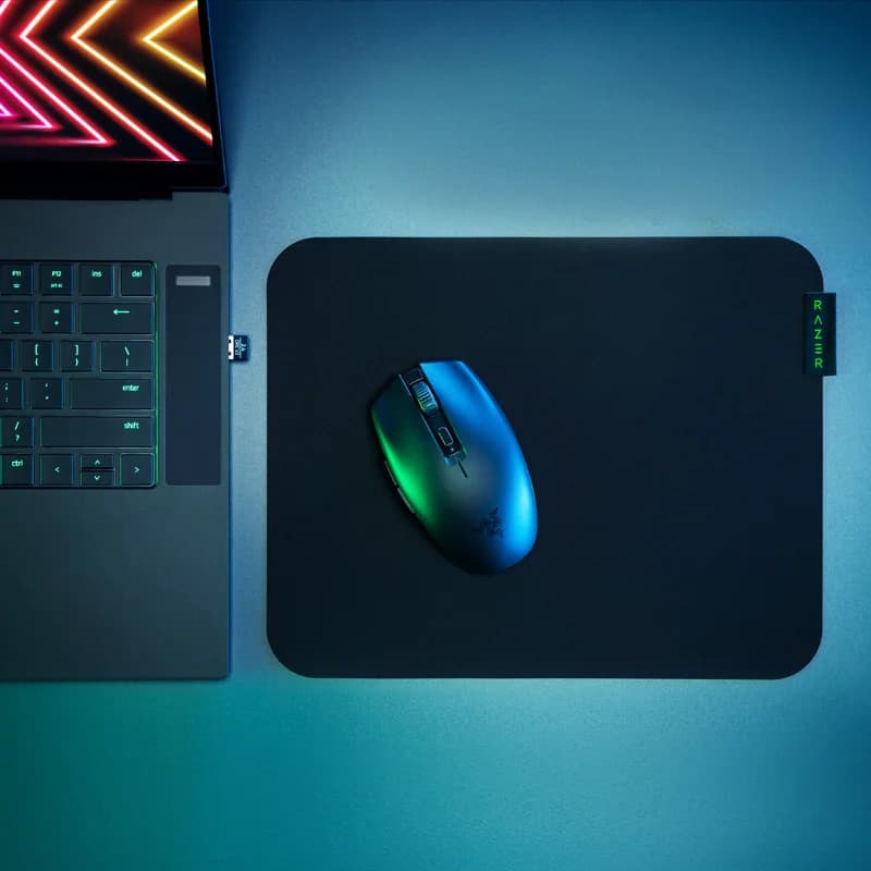 ماوس الألعاب اللاسلكي المحمول Razer Orochi V2 خفيف الوزن - وضعان لاسلكيان ماوس ميكانيكي 5G متقدم مستشعر بصري 18K DPI - 6