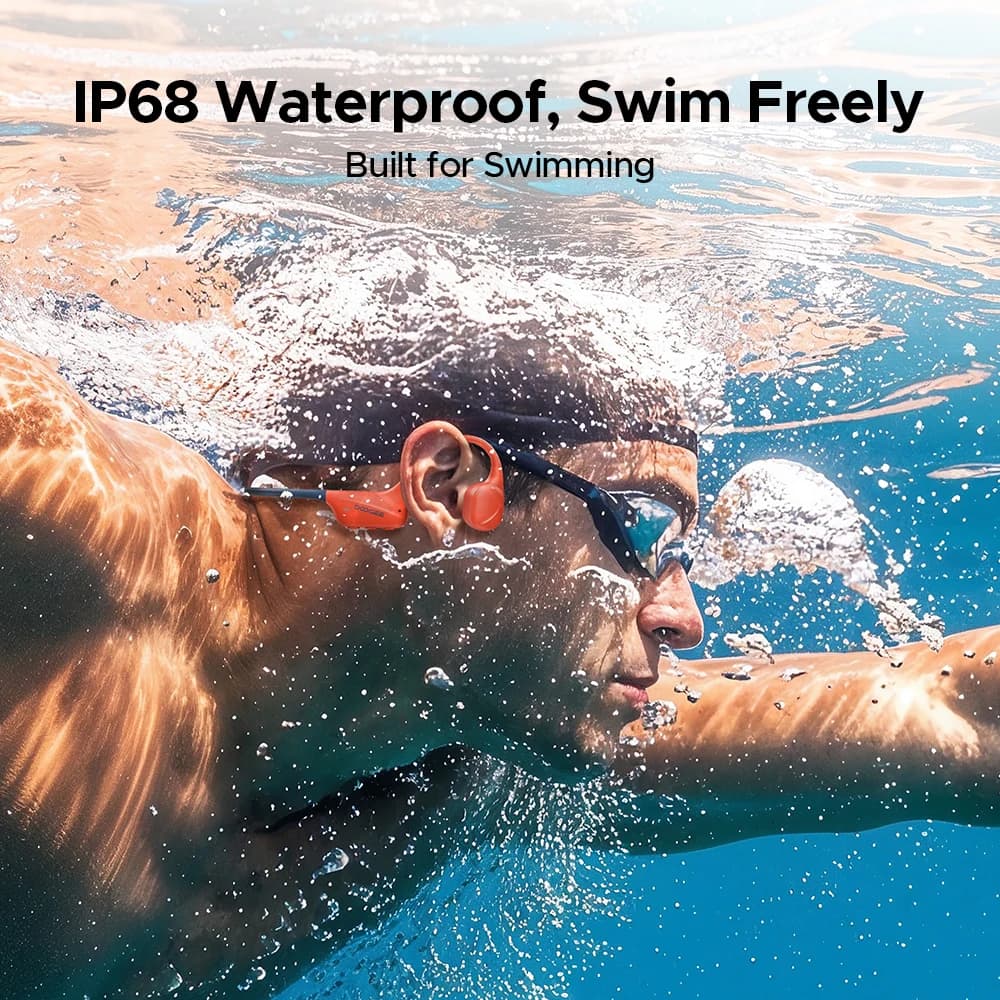 DOOGEE BoneBeat Swim Bone Conduction Headphones Bluetooth 5.4 IP68 Waterproof Wireless Sport Headset for Running, Cycling - 3