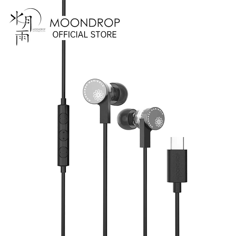 سماعات أذن MOONDROP MARIGOLD، USB-C، DSP مدمج، بطاقة صوت 32Bit/384kHz، كابل غير متماثل، ميكروفون، EQ، سماعات ألعاب موسيقية