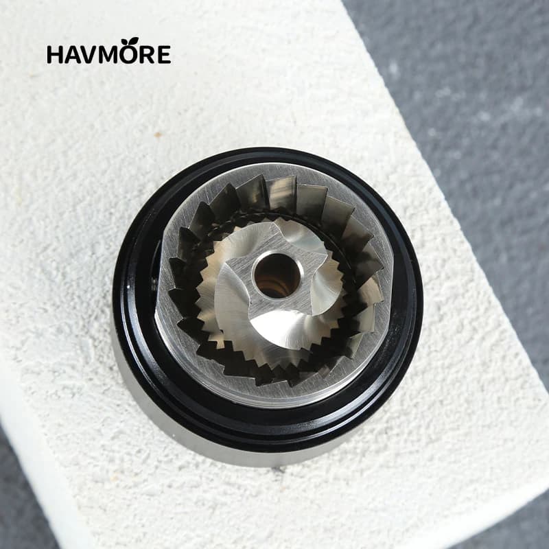 مطحنة قهوة يدوية محدثة HAVMORE احترافية من الفولاذ المقاوم للصدأ قابلة للتعديل بتصميم ماسي لطحن حبوب القهوة - 5
