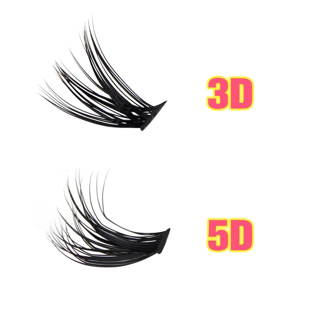 Whole sale Super Bunch New 3D/5D Effect Mix 240 Clusters Lashes 8-16mm Charm Style False Eyelashes Extension Russian Volume - 4