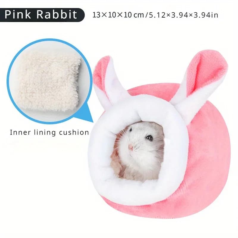 Hamster Nesting House Golden Bear Sleeping Bag Cotton Nest and Sleeping Bag Keep Hamster Warm and Cozy - 5