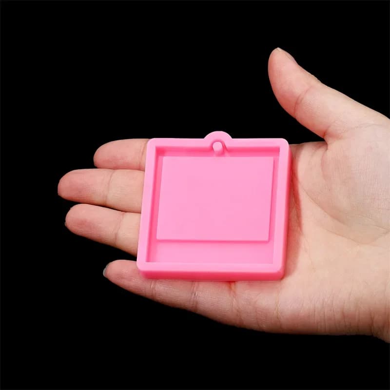 Photo Frame Epoxy Resin Keychain Mold Cat Dog Tag Pendant Silicone Mould For DIY Casting Crafts Jewelry Making Accessories - 5