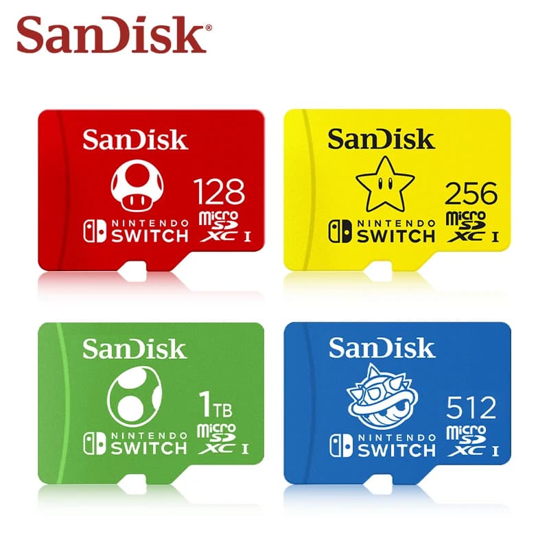Original SanDisk micro sd card 128gb 256gb 512gb 1tb U3 microSDXC Memory Game Expansion Card for Nintendo Switch Up to 100Mb/s - 2