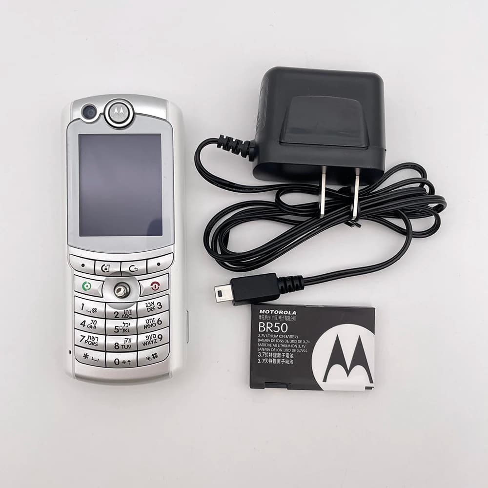 هاتف موتورولا E770 E770V مجدد - أصلي، كاميرا 0.3 ميجابكسل، بطارية قابلة للفصل 1020 مللي أمبير في الساعة، بالجملة مع شحن مجاني، يدعم الإنجليزية فقط - 6