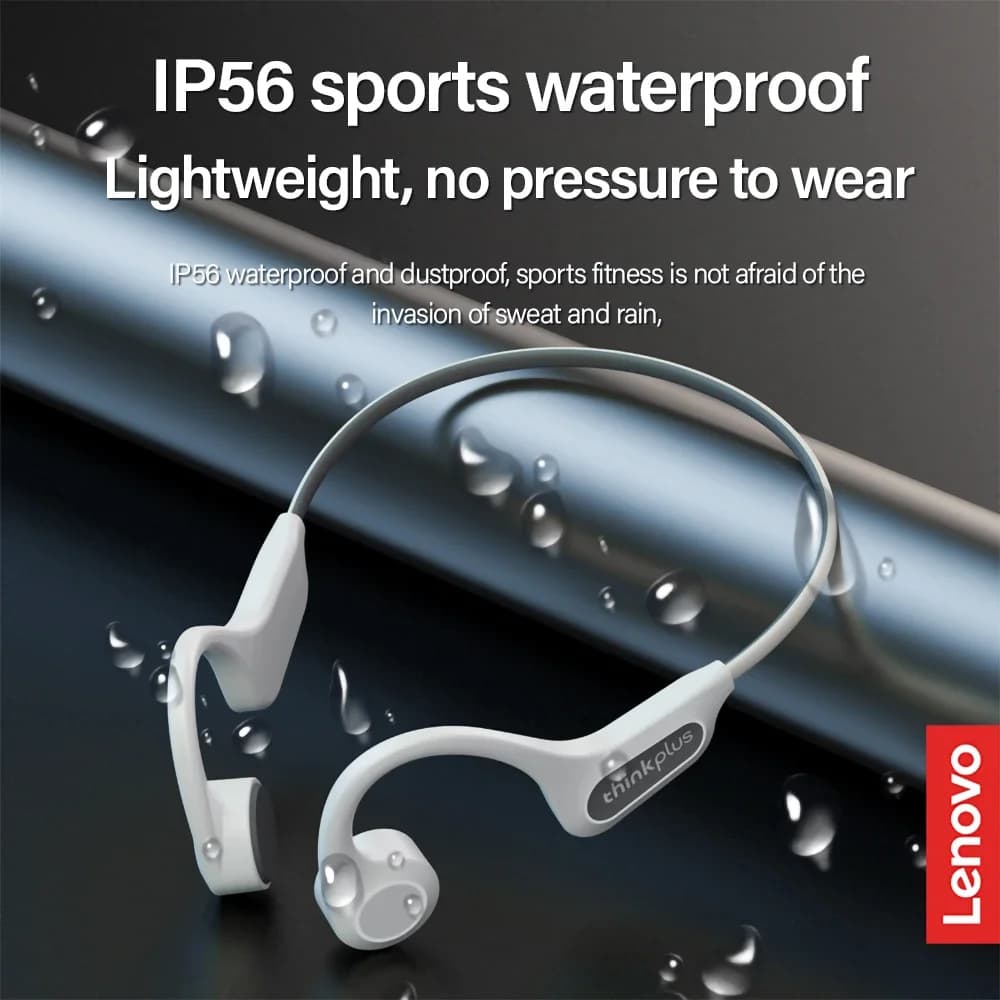 سماعات توصيل عظمي من Lenovo، بلوتوث 5.3، سماعات رياضية لاسلكية TWS، سماعات أذن مقاومة للماء للجري والقيادة - 6