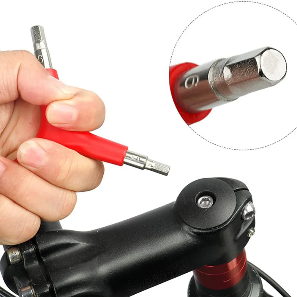 Y-Shaped 3 Way Hex Wrench Inner Hexagon Spanner 4/5/6mm for Outdoor Camping Cycling Mountain Bike Bicycle Maintance Repair Tool - 6