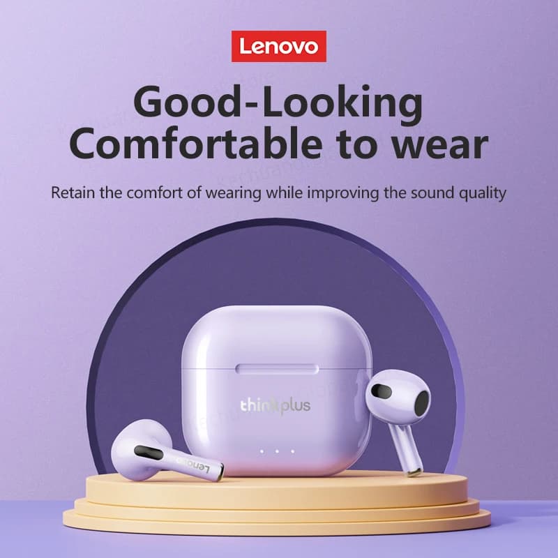 سماعات أذن Lenovo LP40 II أصلية LP40 plus TWS بلوتوث لاسلكي 5.3 سماعات رأس رياضية تقليل الضوضاء تحكم باللمس - 5