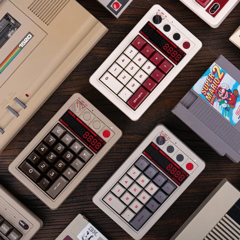 8BitDo - لوحة أرقام ميكانيكية Retro 18، تدعم وضع الآلة الحاسبة، لوحة أرقام بلوتوث/2.4G/سلكية لWindows وأندرويد - 2
