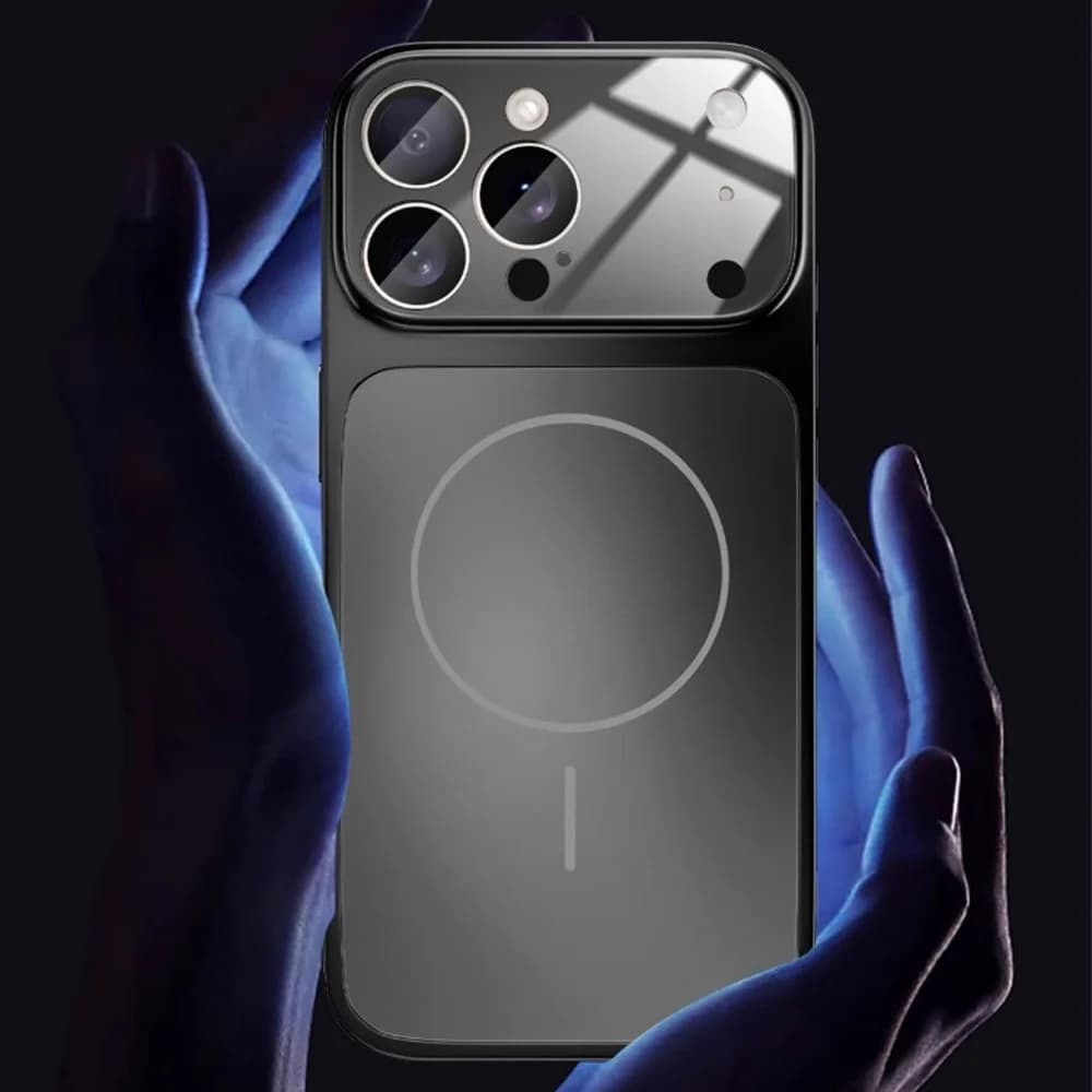 زجاج نانو مات أصلي لغطاء شحن لاسلكي مغناطيسي لجهاز iPhone 17 16 15 14 13 12 11 Pro Max 17، غطاء مغناطيسي - 4