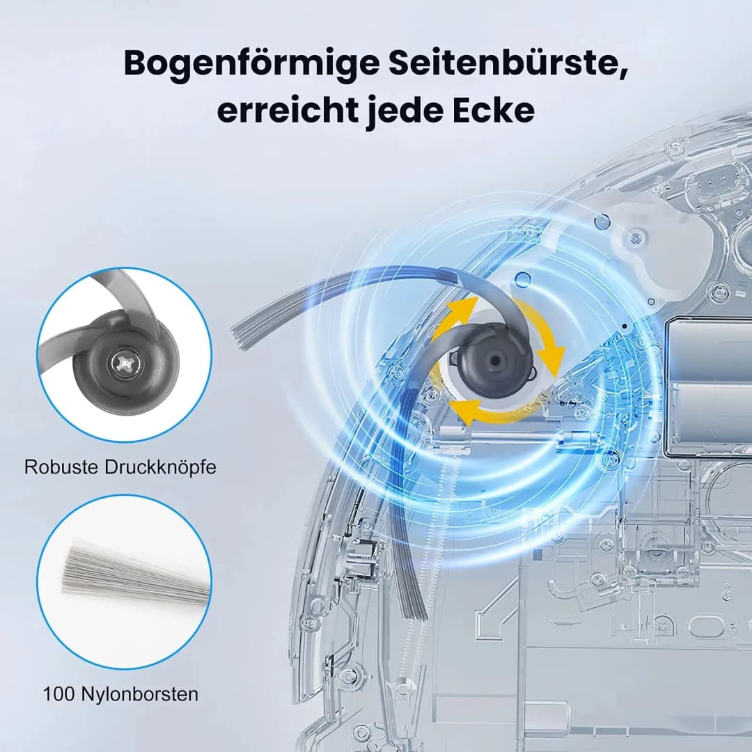 إكسسوارات Roborock P20 وP20 Pro وP20 Ultra وP20 Plus - متوافقة مع Qrevo Curv/Edge/Curve، بكرة، فرشاة، فلتر وكيس غبار - 4