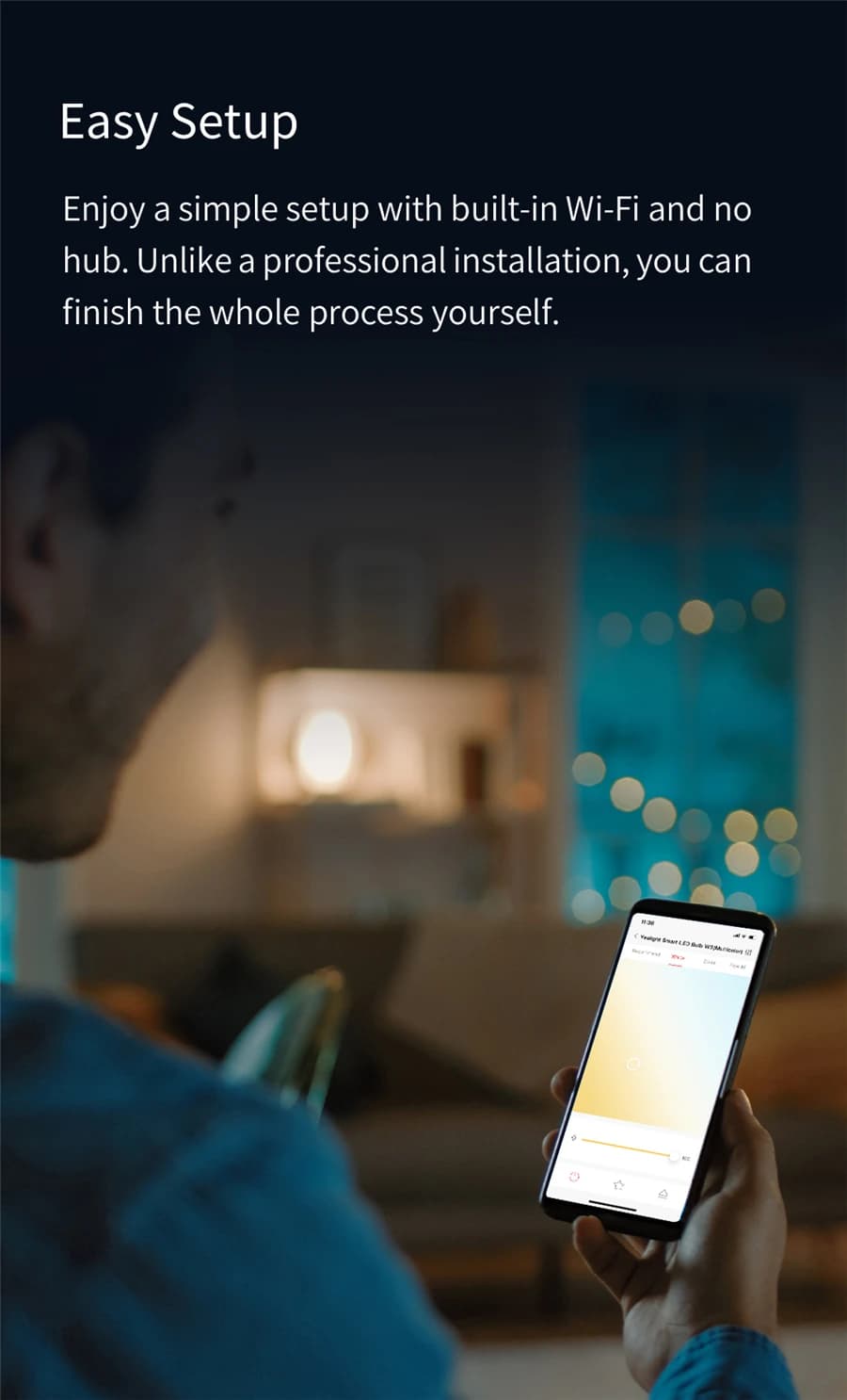 إصدار عالمي من مصباح LED ذكي من Yeelight W3، E26، اتصال WiFi، قابل للتعتيم، تحكم صوتي، متوافق مع Mijia وGoogle Home - 2