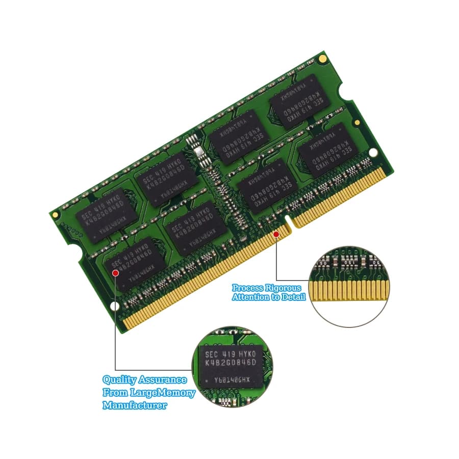 ذاكرة كمبيوتر محمول كينجستون DDR3L DDR3 8 جيجا 4 جيجا 1066 ميجا هرتز 1333 ميجا هرتز 1600 ميجا هرتز 1866 ميجا هرتز SO-DIMM PC3-8500 10600 12800 ذاكرة دفتر ملاحظات DDR3 قناة مزدوجة - 3