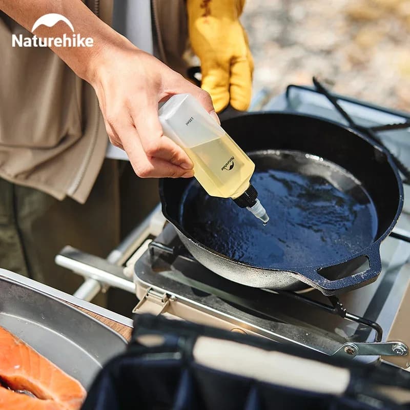 Naturehike Camping Kitchen Seasoning Jar Portable Spice Container Cookware Set Supplies Liquid Powder Bbq Picnic Seasoning Can - 6