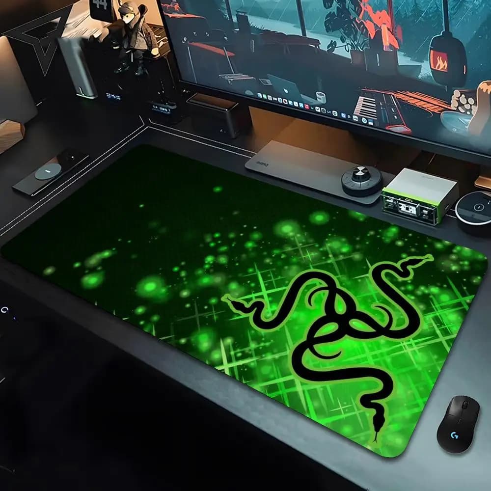 Razer Mouse Comics Pad 90x40 Cm Kawaii Desk Mat Xxl Pc Gamer Gaming Computer Offices Mousepad Keyboard - 6