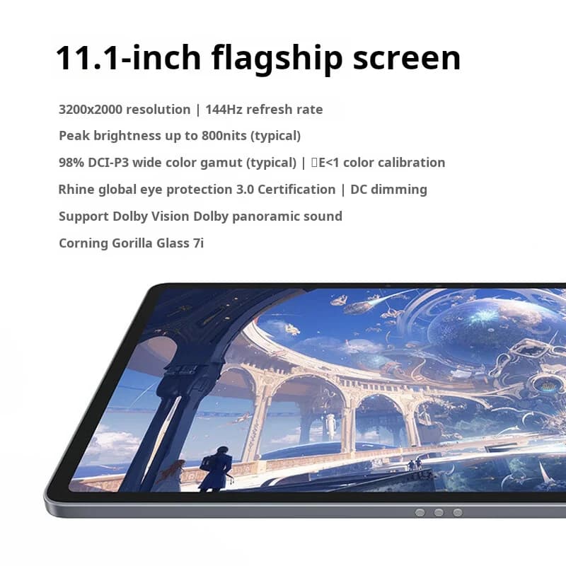 جهاز لوحي Lenovo Xiaoxin Pad Pro GT بشاشة 11.1 بوصة بدقة 2K، أداء عالي، 2 في 1 للطلاب والمكتب، أصلي مع شحن سريع - 4