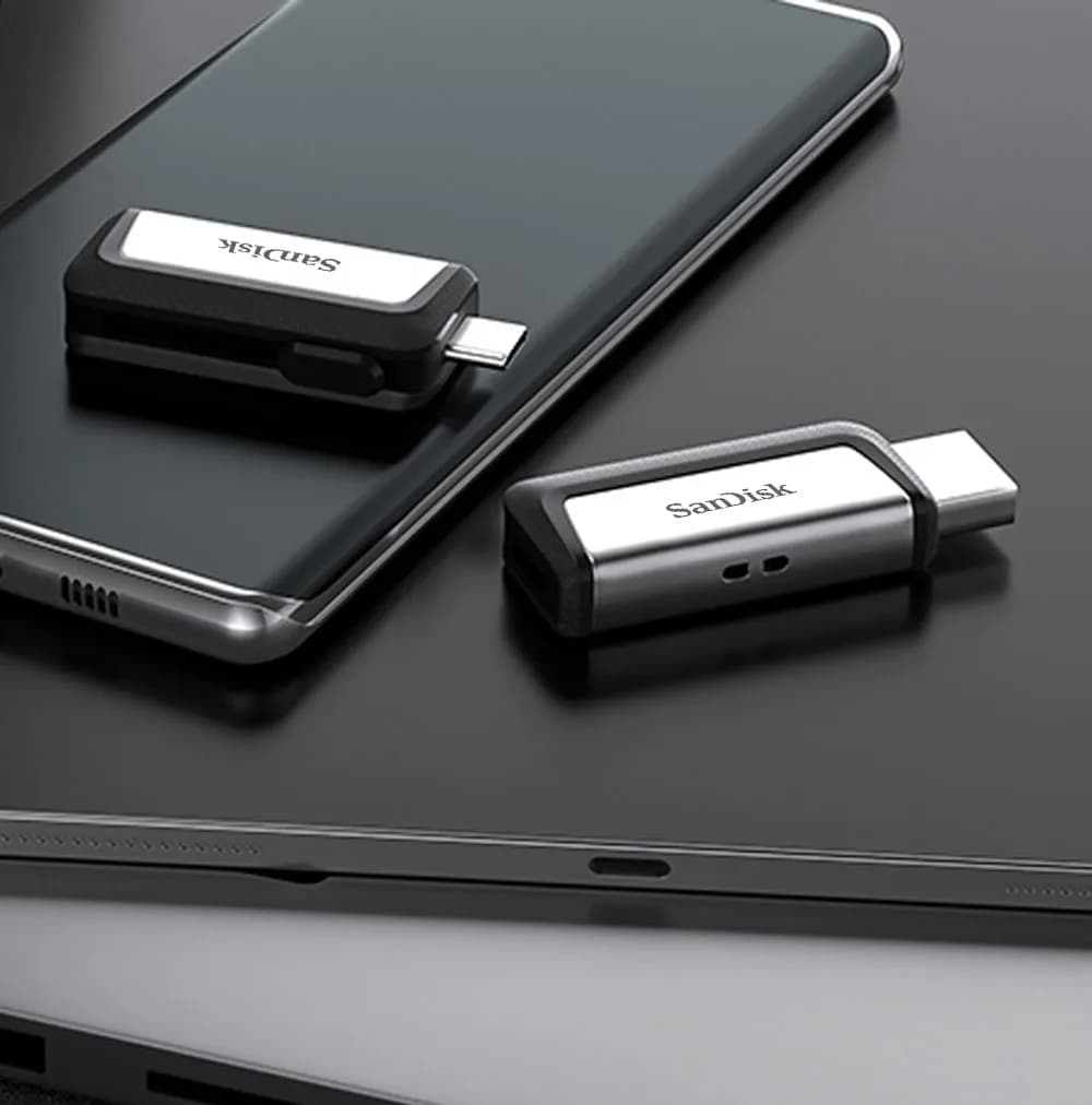 محرك أقراص مزدوج SanDisk Ultra USB Type-C 256GB، محرك أقراص فلاش USB 64GB OTG، 128GB USB 3.1، محرك أقراص محمول للهاتف/الكمبيوتر اللوحي/الكمبيوتر الشخصي - 2
