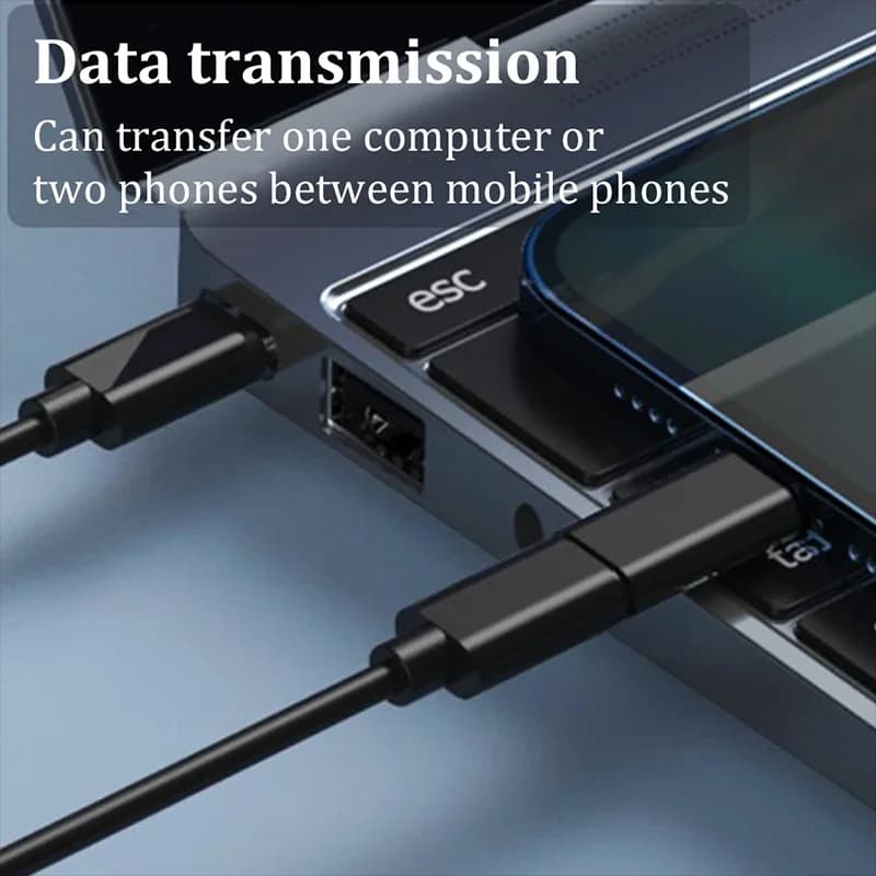 متعدد USB نوع C إلى C 60 واط كابل محول الشحن عدة USB C إلى تحويل الإضاءة مجموعة USB A ونوع C إلى مايكرو/نوع C/الإضاءة - 3