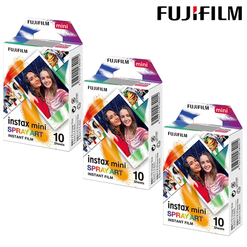 فوجيفيلم إنستاكس ميني فيلم تصميم رذاذ فني لـ فوجي ميني 12 41 9 SE 25 99 40 إيفو 90 كاميرات فورية لينك 3 - 3
