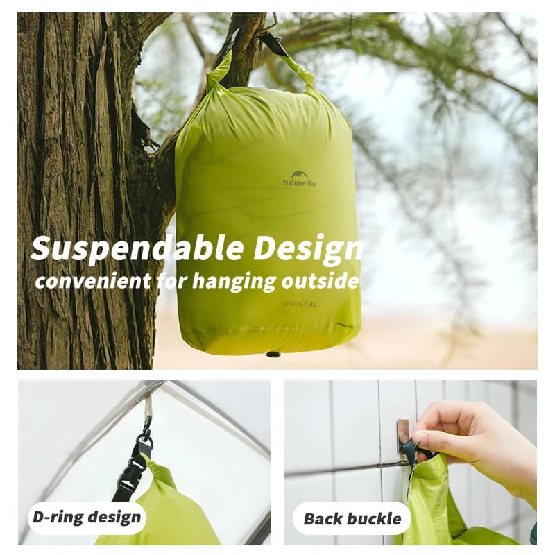 حقيبة تخزين مضادة للماء من Naturehike للسباحة والتجديف والمشي لمسافات طويلة، حقيبة ضغط عائمة - 4