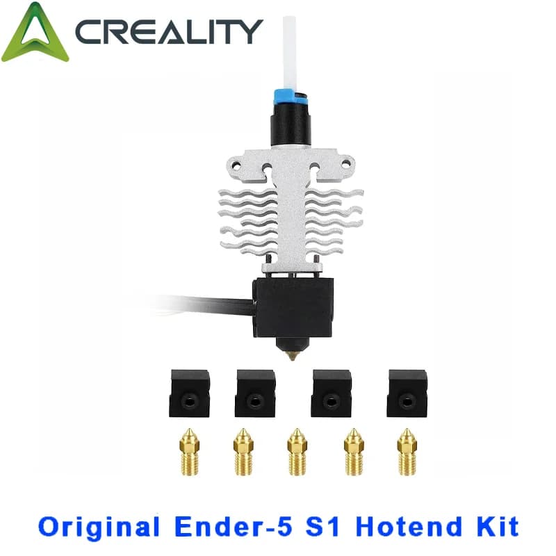 طقم فوهة ساخنة رسمي من Creality Ender-5 S1 بدرجة حرارة وسرعة عالية، طاردة مجمعة، جوارب سيليكون، فوهة MK6 متوفرة