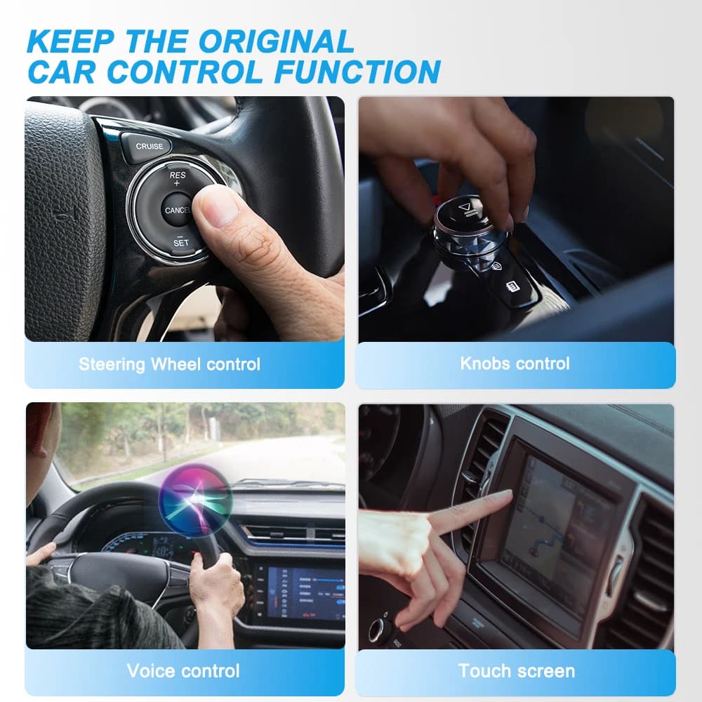 محول جديد لاسلكي CarPlay Android Auto 2 في 1 صندوق صغير ذكي USB تشغيل فوري بلوتوث واي فاي اتصال سريع عالمي صندوق Carplay - 6