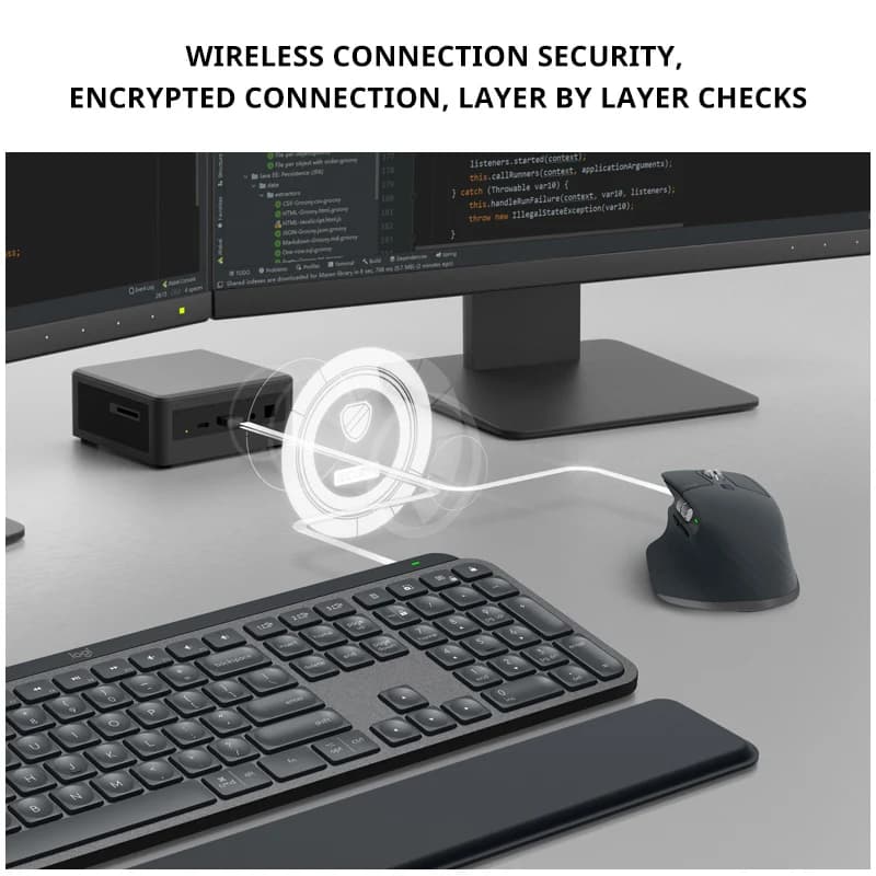 ماوس لاسلكي Logitech MX Master 3S للأعمال، تصميم مريح، دقة 8K DPI، أداء عالي وبطارية طويلة الأمد، لأجهزة الكمبيوتر المحمولة - 5