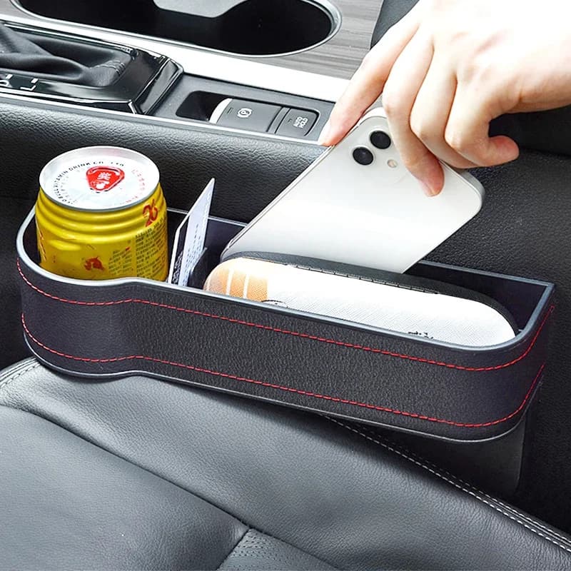 Car Seat Gap Filler Storage Box Multifunction Car Crevice Storage Box Organizer Auto Seat Slit Card Pocket Phone Cup Holder - 5