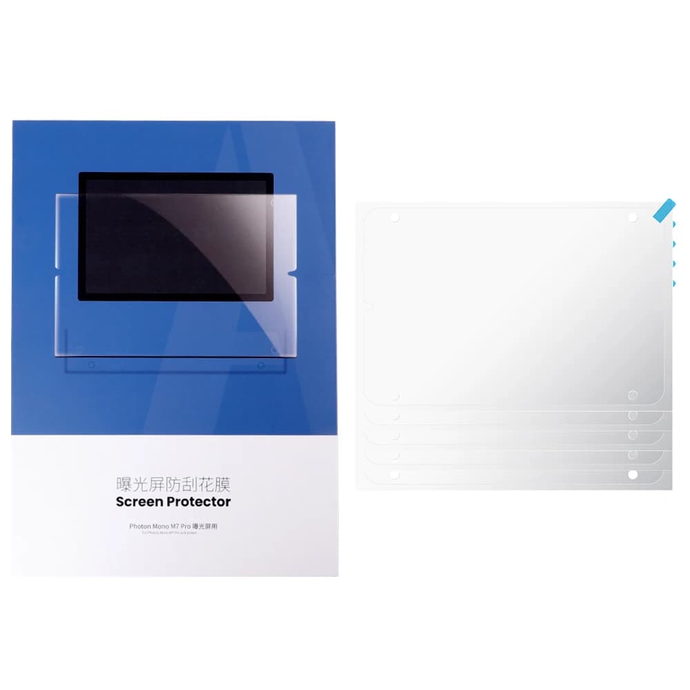 حامي شاشة طابعة ثلاثية الأبعاد أصلية من ANYCUBIC 5 قطع/مجموعة لطابعة Photon Mono M7 Pro LCD ثلاثية الأبعاد 243*165*13 ملم - 4