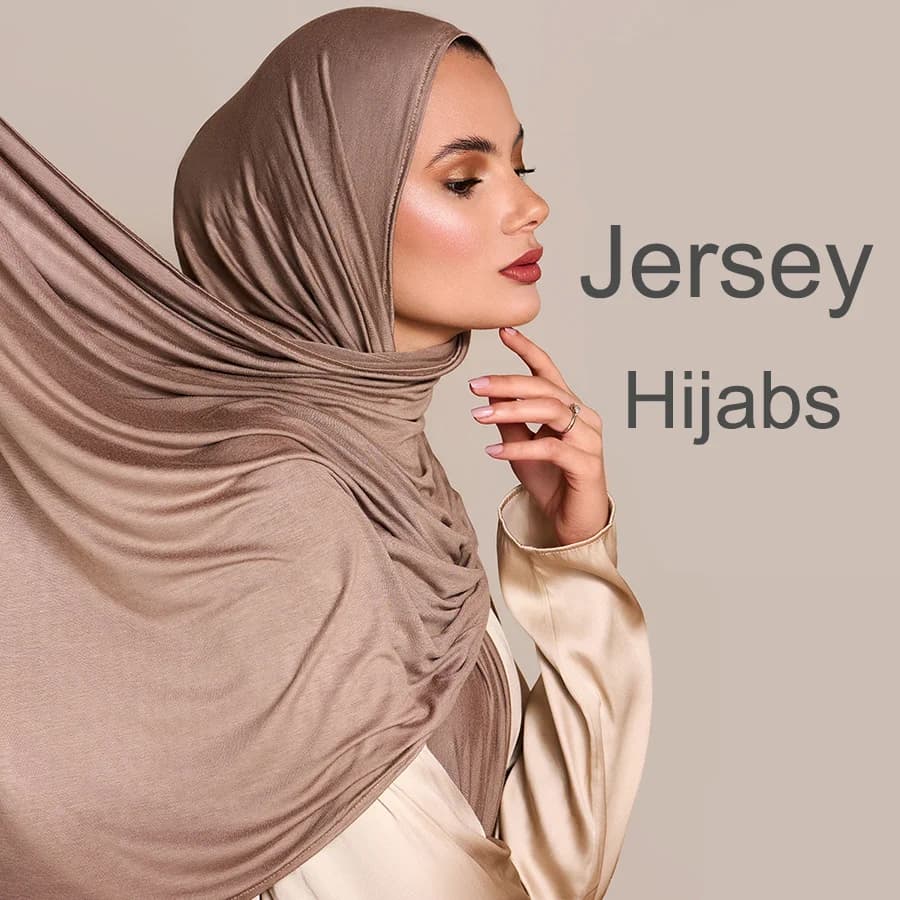 وشاح حجاب جيرسي قطن مودال طويل شال مسلم بسيط ناعم طربوش ربطة غطاء رأس للنساء عصابة رأس أفريقية 170x60 سم