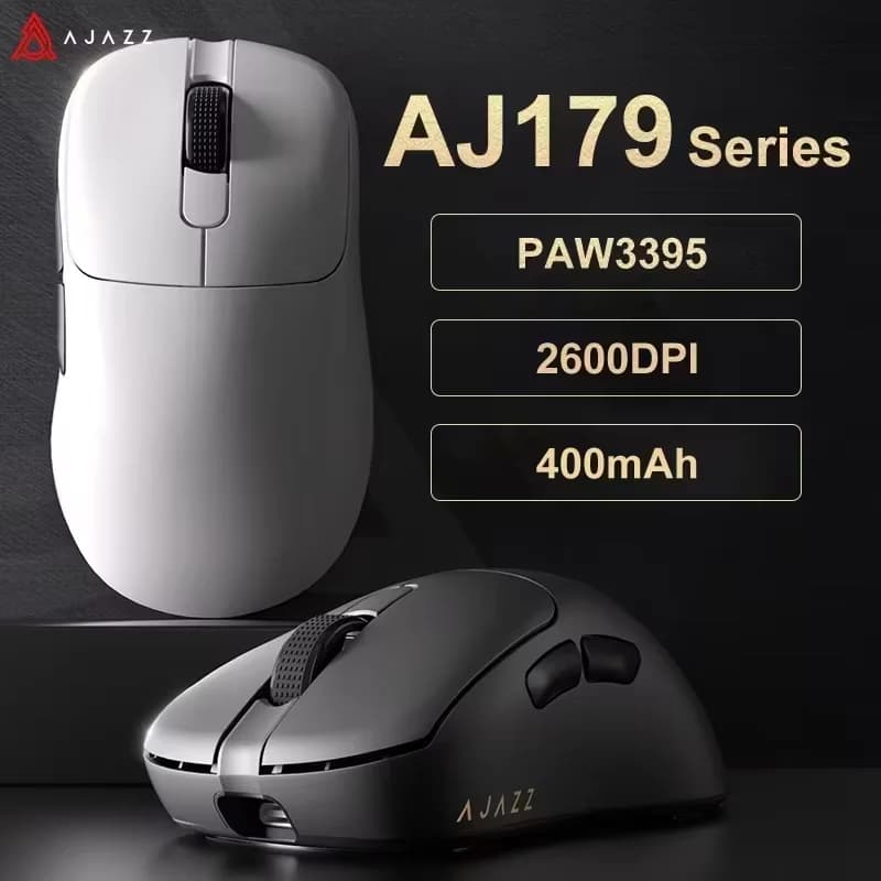 ماوس ألعاب لاسلكي AJAZZ AJ179 PRO PAW3395 مع قاعدة شحن RGB 26000 ديسيبل متوحد الخواص ماوس مريح خفيف الوزن لألعاب الكمبيوتر المحمول