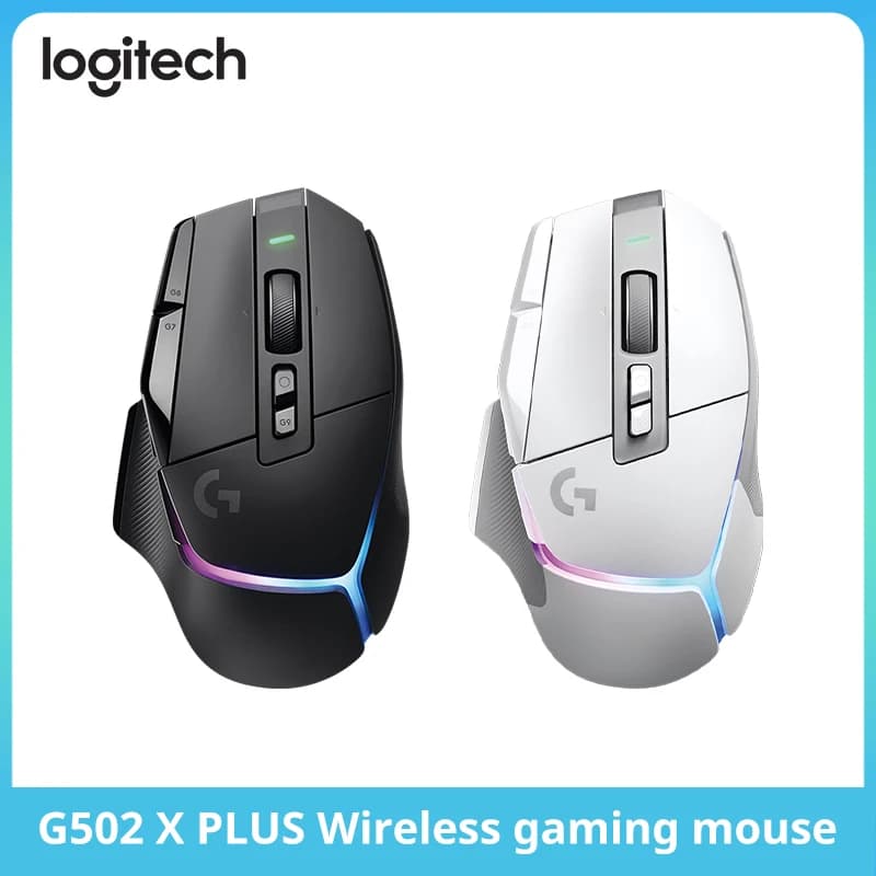 فأرة الألعاب اللاسلكية Logitech G502 X PLUS LIGHTSPEED مع إضاءة RGB وقابلة للبرمجة