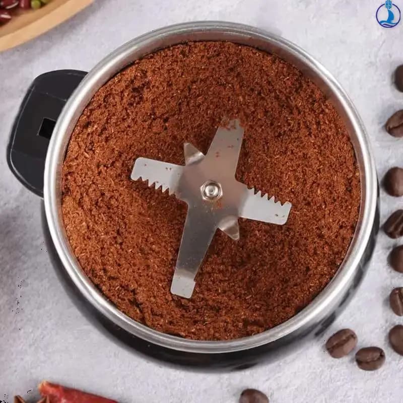 مطحنة قهوة كهربائية متعددة الوظائف بقوة 400 واط، مطحنة حبوب ومكسرات وتوابل للمطبخ والمنزل - 6