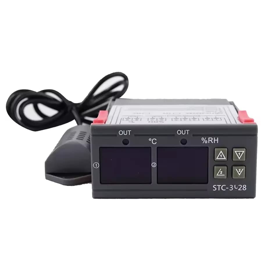 Dual Digital Thermostat Temperature Humidity Control STC-3028 Thermometer Hygrometer Incubator Controller AC 220V DC 12V 24V - 3
