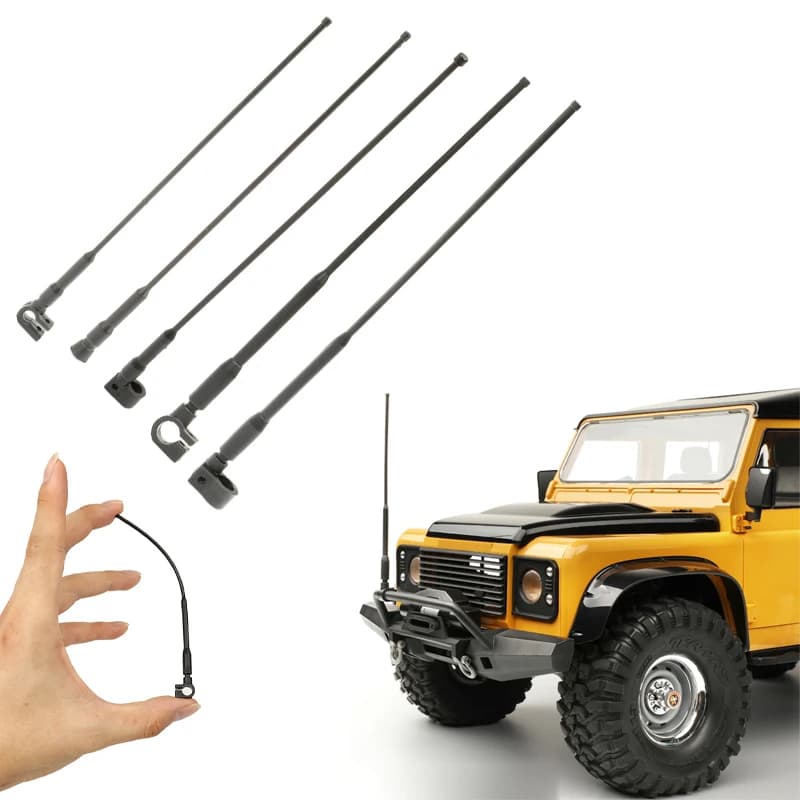 قطعة ديكور خط إشارة هوائي أسود لسيارات RC الزاحفة 1/18 1/10 1/12 TRX4 المدافع محوري SCX10 RC4WD RTG KM ترقية أجزاء