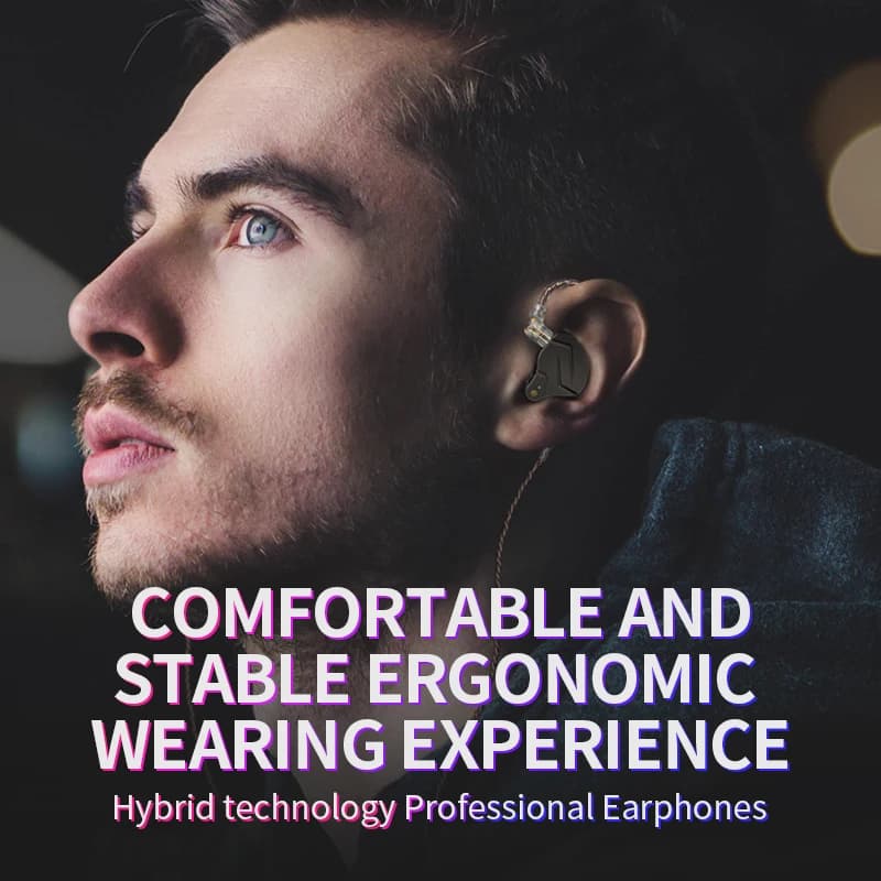 KZ ZSN PRO 1BA 1DD هايبرد درايف في الأذن سماعات هاي فاي معدن باس سماعة أذن رياضية موسيقى قابلة للاستبدال - 3