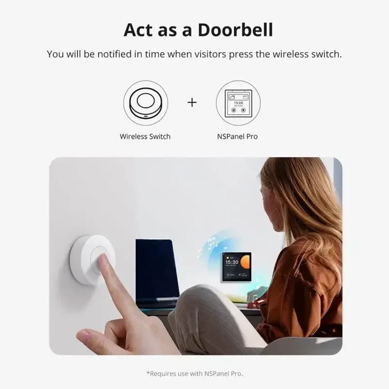 SONOFF SNZB-01P زر مفتاح ذكي لاسلكي Zigbee تحكم صوتي للمنزل الذكي متوافق مع تطبيق EWeLink وAlexa ومساعد Google - 5