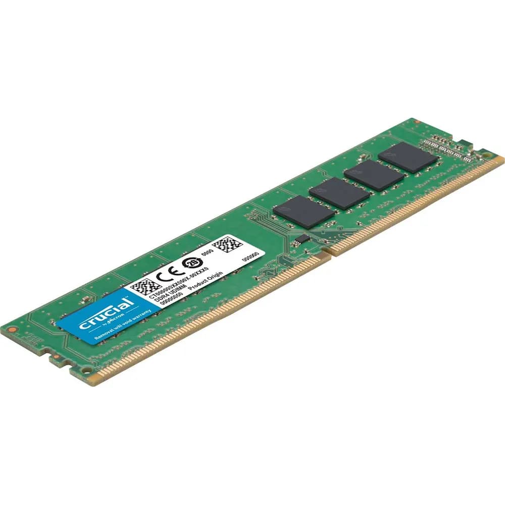 ذاكرة رام Crucial DIMM بسعة 4 جيجابايت و8 جيجابايت و16 جيجابايت و32 جيجابايت، ذاكرة سطح مكتب DDR4 بتردد 2666 و2133 و2400 و3200 ميجاهرتز، PC4-25600 و21300 و19200 و1700، 288 دبوس، 1.2 فولت - 3