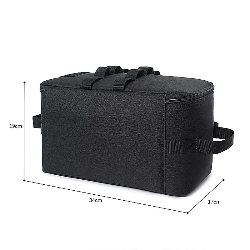 Outdoor Camping Gas Tank Storage Bag Large Capacity Ground Nail Tool Bag Gas Canister Picnic Cookware Utensils Kit Bag - 4