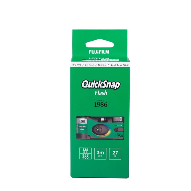 1-5 Pcs Fujifilm QuickSnap 1986 /SIMPLE ACE ISO 400 Degrees with Flash135 Disposable 27 Photo ExposuresFilm Camera Vintage - 6
