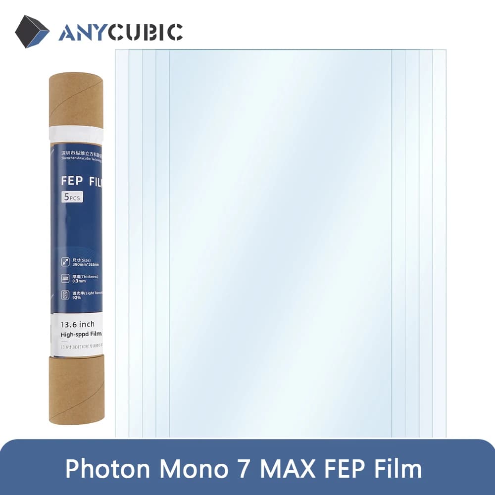 فيلم FEP لطابعة ANYCUBIC Photon Mono 7 MAX ثلاثية الأبعاد - إكسسوارات إطلاق سريع 2/5 قطع