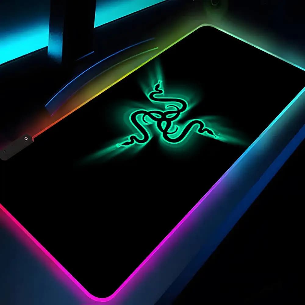لوحة ماوس Razer XXL RGB إكسسوارات ألعاب HD للاعبين كبيرة إضاءة LED لوحات ماوس سجادة كمبيوتر شخصي مع إضاءة خلفية - 4