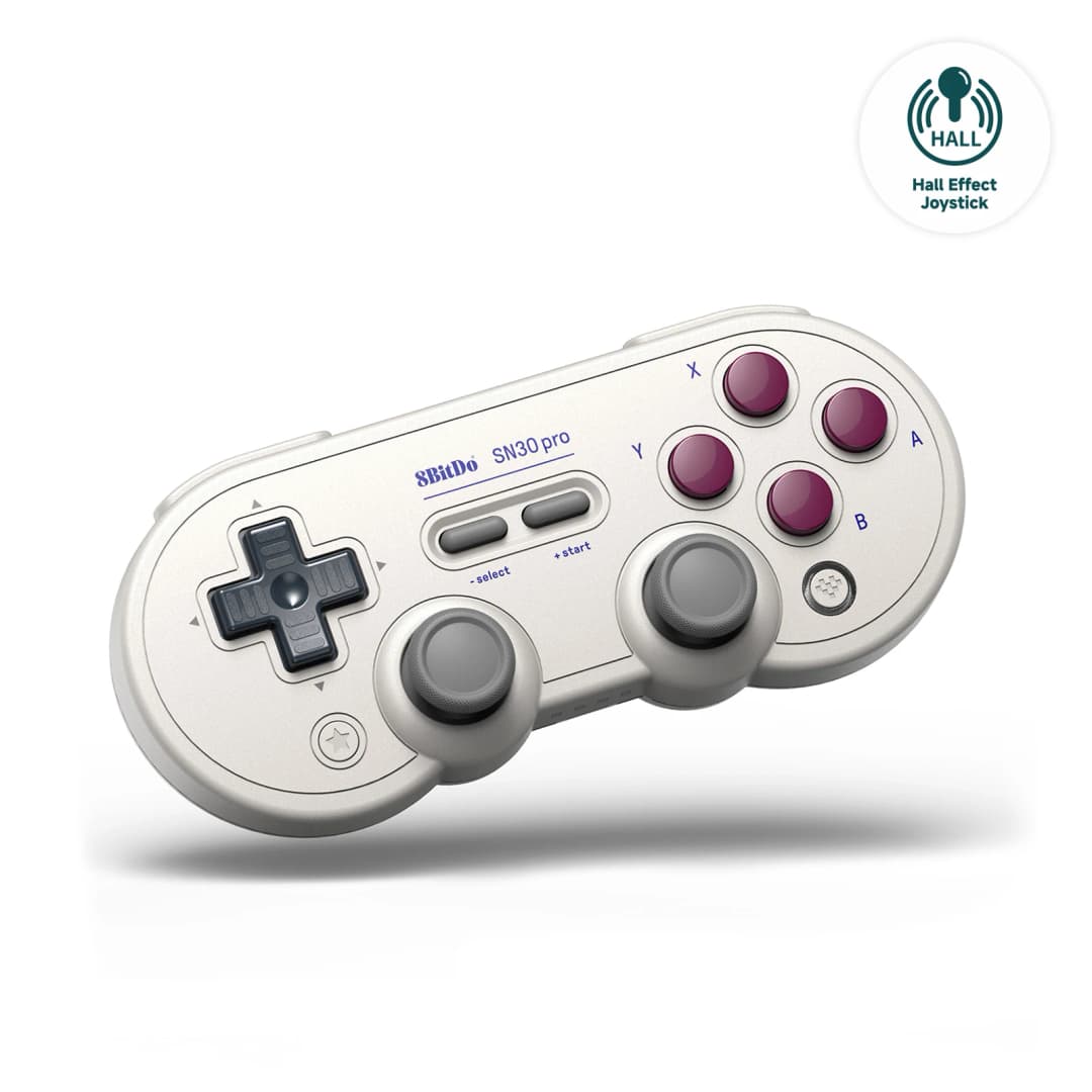 وحدة تحكم ألعاب 8BitDo SF30 Pro SN30 Pro مع عصا تحكم بلوتوث لاسلكية لأنظمة Windows وAndroid وMacOS وNintendo Switch NS2 وSteam - 3