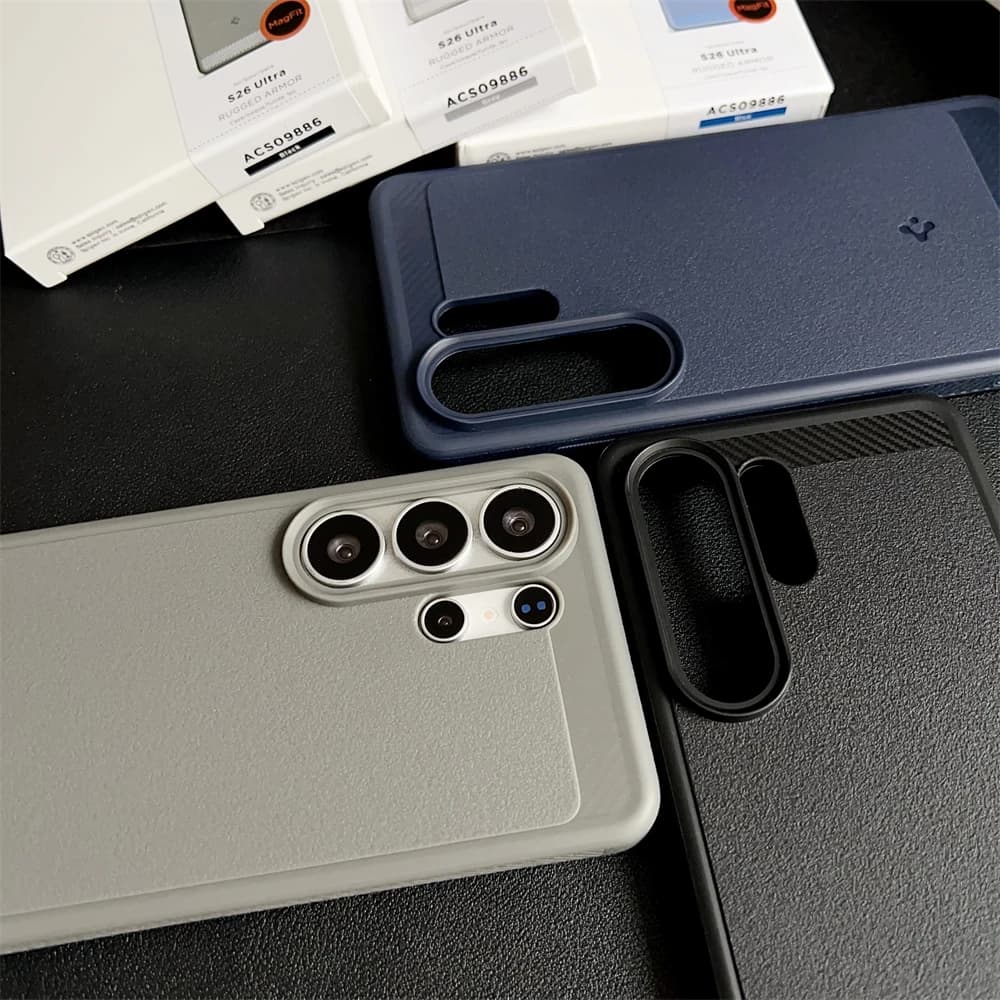 Spigen Rugged Armor MagFit for MagSafe for Samsung Galaxy S26 Ultra S26 Plus Magnetic Case Wireless Charge Shockproof Cover - 4