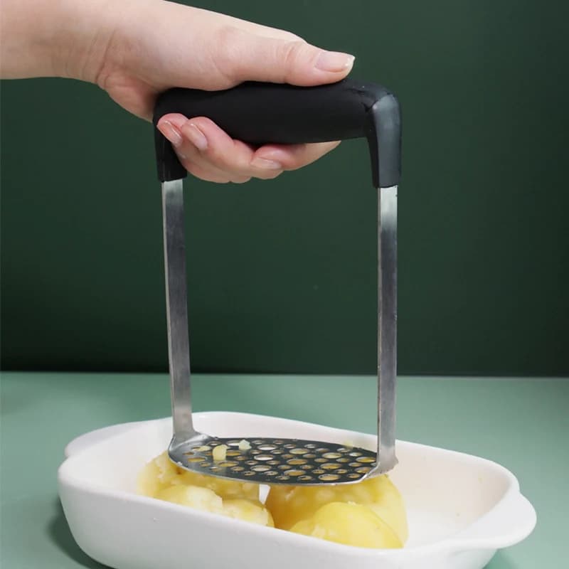 Stainless Steel Potato Pusher Pressed Potato Masher Ricer Puree Fruit Juice Maker Smooth Mashed Potatoes Crusher Kitchen Gadget - 4